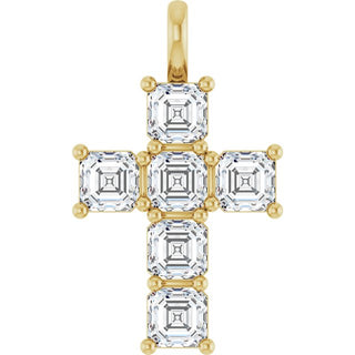 10K Yellow 2 CTW Lab-Grown Diamond Pendant