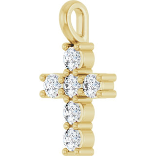 10K Yellow 1/3 CTW Natural Diamond Pendant