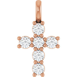 14K Rose 1/3 CTW Lab-Grown Diamond Pendant