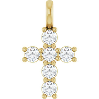 10K Yellow 1/3 CTW Natural Diamond Pendant
