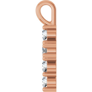 14K Rose 1/3 CTW Lab-Grown Diamond Pendant