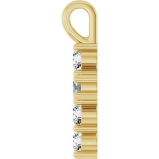 14K Yellow 1/3 CTW Natural Diamond Pendant