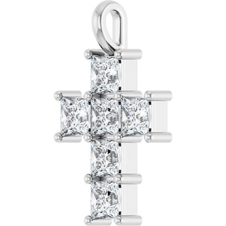 14K White 1 1/2 CTW Lab-Grown Diamond Pendant