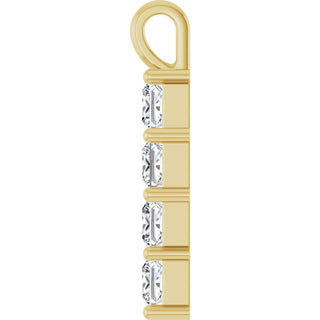 14K Yellow 1 1/2 CTW Natural Diamond Pendant
