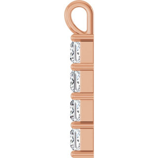 14K Rose 1 1/2 CTW Lab-Grown Diamond Pendant