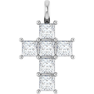 Sterling Silver 1 1/2 CTW Natural Diamond Pendant