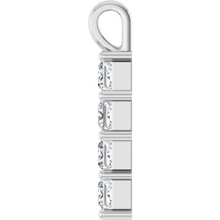 10K White 1 CTW Natural Diamond Pendant