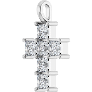 14K White 1 CTW Natural Diamond Pendant