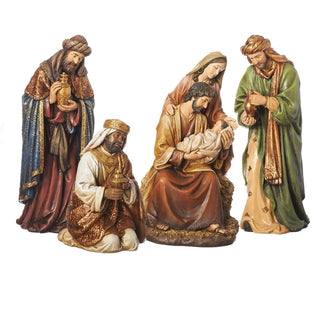 16-Inch 4-Piece St Textured Nativity Holy Famly Figure & 3 Kings