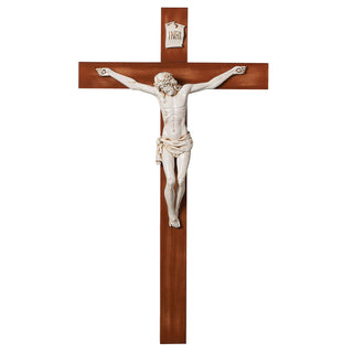 40-Inch Fontanini Crucifix-Siena Corpus/Dk Walnut Cross