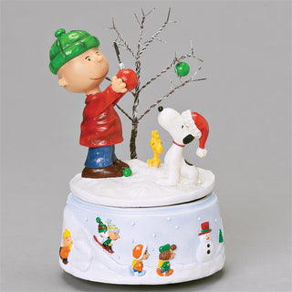 6.25-Inch Musical Charlie Brown Snoopy And Woodstock Figure