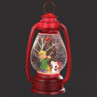 11-Inch Lighted Snoopy Swirl Decorating Tree Lantern