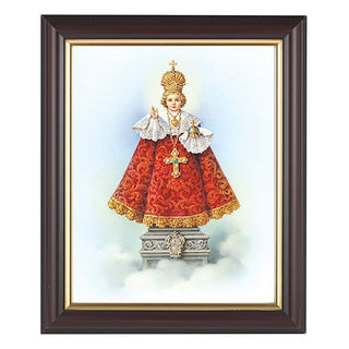 Infant Of Prague In Walnlut Frame 10.25X12.25" 8X10 Print