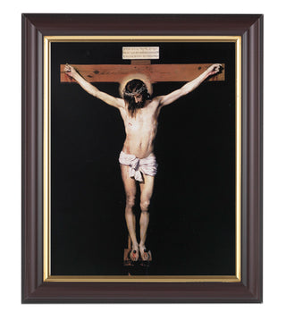 Crucifixion In Walnut Frame 10.25X12.25" 8X10 Print