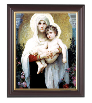 Bouguereau:Madonna And Child Walnut Frame 10.25X12.25" 8X10Prt