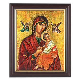Our Lady Of Passion In Walnut Frame 10.25X12.25" 8X10 Print