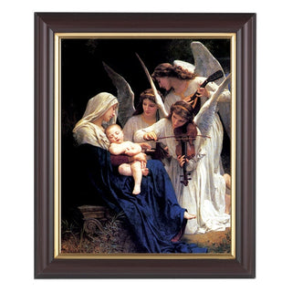 Bouguereau:Heavenly Melodie Walnut Frame 10.25X12.25" 8X10Prt
