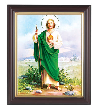 St. Jude In Walnut Frame 10.25X12.25" 8X10 Print - SALE