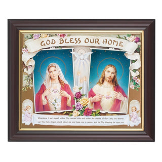 House Blessing-Shj-Ihm Walnut Frame 8X10 Print