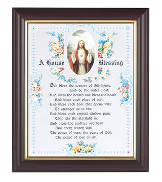 House Blessing-Shj In Walnut Frame 10.25X12.25" 8X10 Print (CLONE)