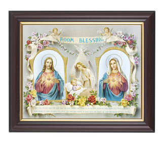 Baby Room Blessing In Walnut Frame 10.25X12.25" 8X10 Print