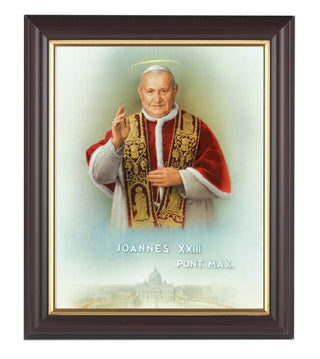 St. John XXIII In Walnut Frame 10.25X12.25" 8X10Prt