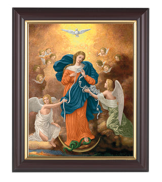 Our Lady Untier Of Knots In Walnut Frame 10.25X12.25" 8X10 Print
