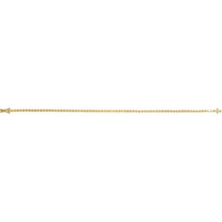 14K Yellow Geometric Line 7" Bracelet