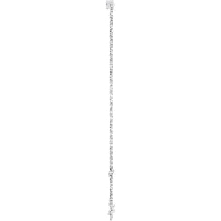 14K White 1/4 CTW Natural Diamond Graduated 6 1/2-7 1/2" Bracelet