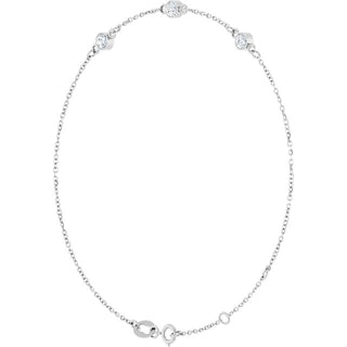 14K White Lab-Grown Diamond 6 1/2-7 1/2" Bracelet