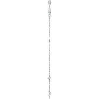 Sterling Silver Lab-Grown Diamond 6 1/2-7 1/2" Bracelet