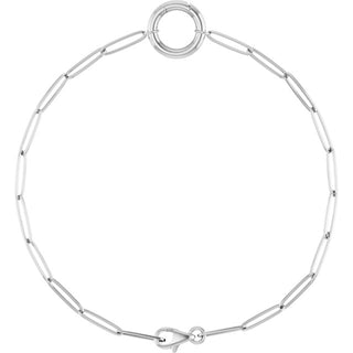 14K White Charm 7" Bracelet