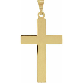 18K Yellow 22 x 14 mm Cross Pendant