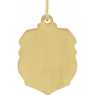 14K Yellow 16.5x14 mm St. Michael Medal 