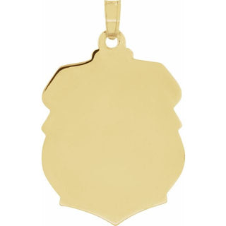 14K Yellow 25x21 mm St. Michael Medal 