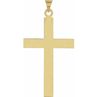 18K Yellow 39 x 25 mm Cross Pendant
