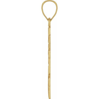 14K Yellow 20x10 mm Orthodox Cross Pendant