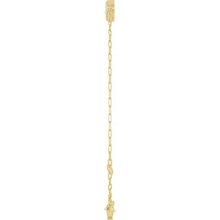 14K Yellow 1/5 CT Natural Diamond Heart 6 1/2-7 1/2" Bracelet