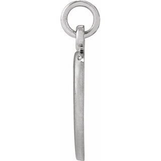 14K White 10.15x12 mm St. Francis of Assisi Medal