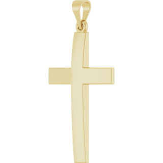 14K Yellow Cross Pendant