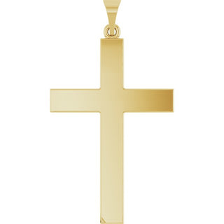 14K Yellow Cross Pendant