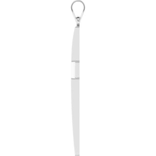 14K White Cross Pendant