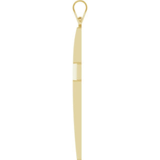 14K Yellow Cross Pendant