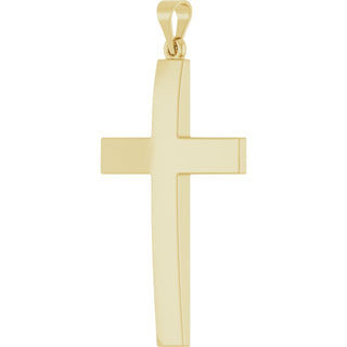 14K Yellow Cross Pendant