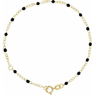 2 Mm Enamel Bead Adjustable Chain