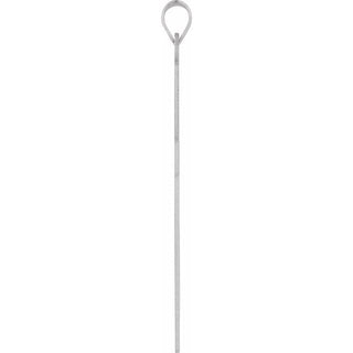 14K White 39 x 25 mm Cross Pendant