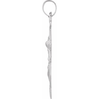 Sterling Silver 25x21 mm St. Michael Medal 