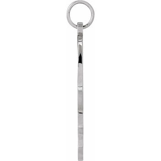 Sterling Silver 25x17 mm Face Of Jesus Silhouette Pendant