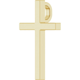 14K Yellow 15x9.5 mm Cross Pendant