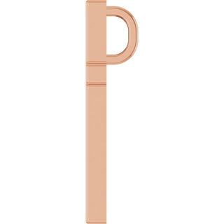 14K Rose 15x9.5 mm Cross Pendant